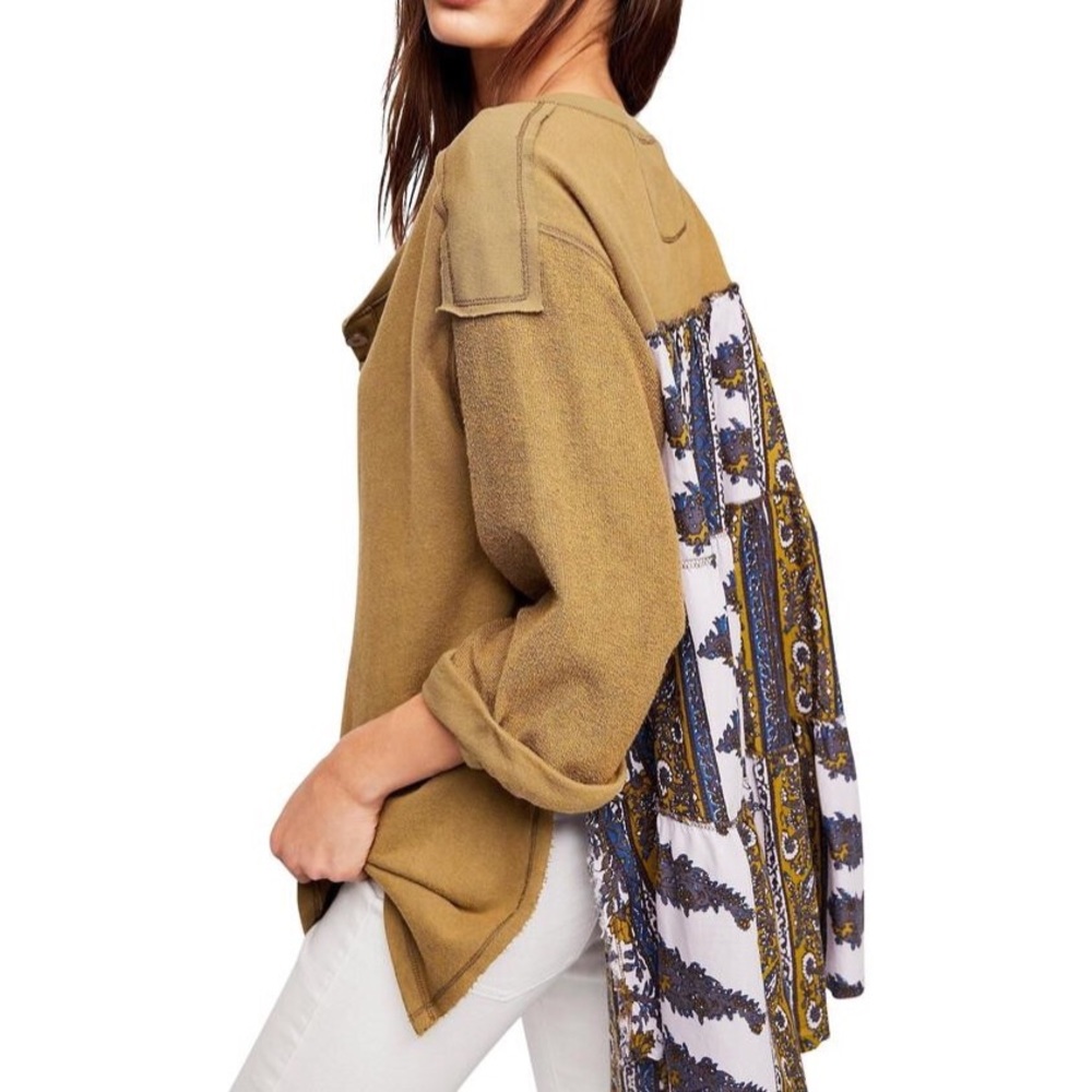 🌟SOLD🌟Free People Cool Baby Floral Pullover